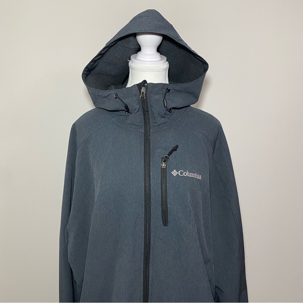 Columbia Men's Gray lightweight Hooded winter Jacket XL
